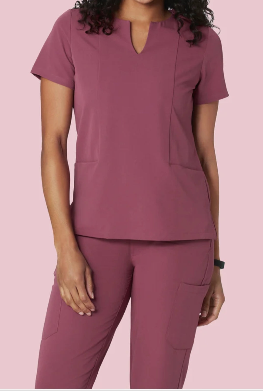 Mauve Scrub Set